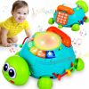 Baby & Toddler Keysense Lifestyle | Baby Toys 6 To 12 Months Crawling Turtle Musical Infant Toys For 12 Months Old Light Up Tummy Time Toys Early Eduactional Learning Montessori Toys For 8 9 10 Month Baby Boy Girl Toddler