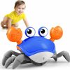 Baby & Toddler ZHVV | Zhvv Crawling Crab Toy, Infant Tummy Time Baby Toys, Fun Interactive Dancing Walking Moving Toy Babies Sensory Induction Crabs With Music, Baby Toys Boys Girls Toddler Birthday Gifts