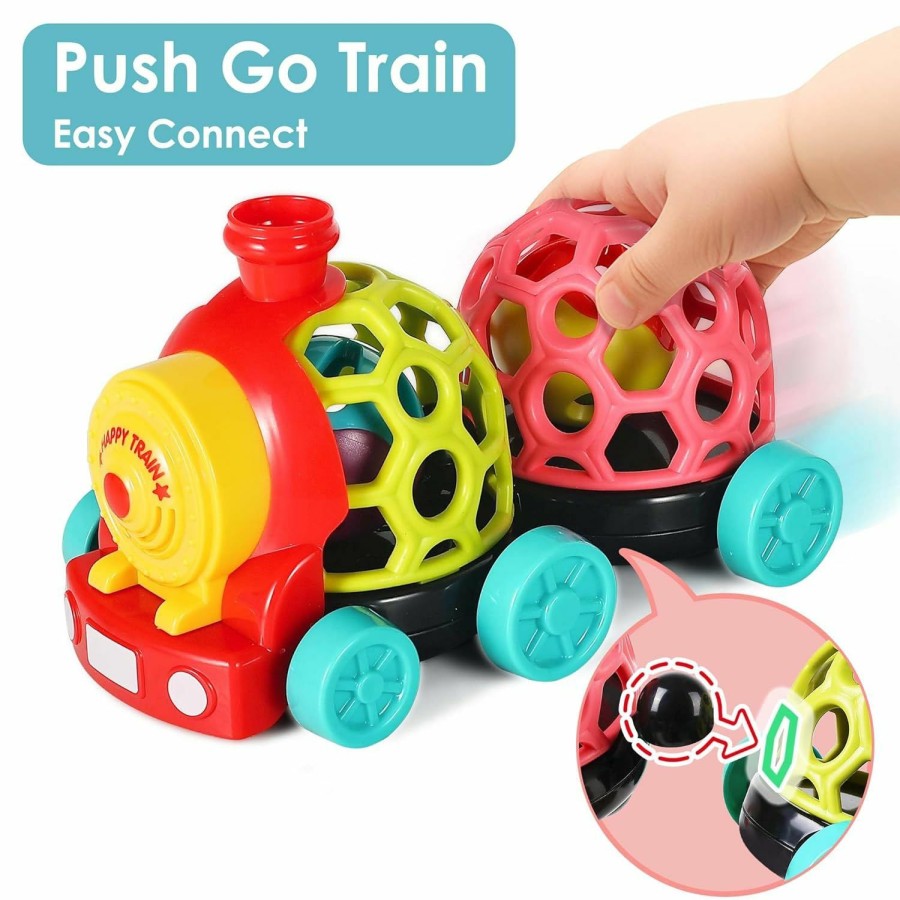 Baby & Toddler iPlay, iLearn | Iplay, Ilearn Baby Toy Train, Infant Soft Cars For 6-12 Month Boy, Musical Push N Go Truck, Toddler Sensory Ball Rattle, Development Grasp Babies Easter Basket Gift 7 8 9 10 18 Month 1 2 Year Old Girl