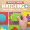 Baby & Toddler Chuckle & Roar | Chuckle & Roar - Matching+ Wooden Sensory Shapes - Logic Puzzles - Premium Wood Construction - Flat Board Puzzle Pieces For Ages 6 And Up