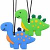 Baby & Toddler LeeYean | Chew Necklaces For Sensory Kids, Silicone Dinosaur Chewy Toys For Boys With Autism, Adhd, Spd, Chewing Necklaces For Anxiety, Reduce Fidgeting For Children…