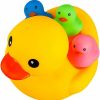 Baby & Toddler AHUA | Bath Duck Toys 5 Pcs Rubber Duck Family Squeak Ducks Baby Shower Toy For Toddlers Boys Girls (Yellow Duck Family)