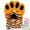 Baby & Toddler BabyNoms | Babynoms Teething Mitten | Orange Tiger Teething Paw