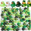 Baby & Toddler Jerify | Jerify 24 Pcs St. Patrick'S Day Rubber Ducks 6 Styles Shamrock Ducks For Bath Pool Birthday Irish St. Patrick'S Day Gifts For Party Favors Accessories Holiday Rubber Ducks