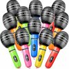 Baby & Toddler Zhanmai | Zhanmai 12 Pieces Inflatable Microphones Blow Up Microphone Plastic Microphone Props Blow Up Microphones Toys For Musical Concert Themed Party Cosplay Stage Birthday Decoration Supplies, Random Colors