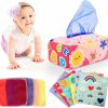 Baby & Toddler YOGINGO | Yogingo Baby Toys 6 To 12 Months - Tissue Box Toy Montessori For Babies 6-12 Months, Soft Stuffed High Contrast Crinkle Infant Sensory Toys, Boys&Girls Kids Early Learning Gifts