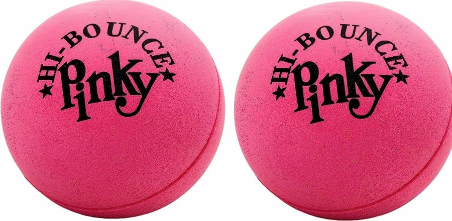 Baby & Toddler JA-RU | Hi-Bounce Pinky Ball (2 Pack) By Ja-Ru. Rubber Bouncy Balls For Kids. Small Pink Stress Relief Toy. Indoor & Outdoor Sport Party Favors. Bouncing Throwing Play Therapy. 976-2