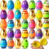 Baby & Toddler JOYIN | Joyin 72Pcs 3.15\" New Plastic Printed Bright Easter Egg With Golden Eggs For Easter Egg Hunt Event, Party Favor Goodie Bags, Scene And Decoration, School Parties Prizes, School Classroom Rewards