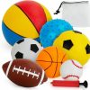 Baby & Toddler teytoy | Balls For Toddlers 1-3,Toddler Sports Toys,Set Of 7 Kids Ball Soft Foam Baby Sports Balls- Soccer Ball Basketball Baseball Rugby Bounce Ball Playground Indoor Outdoor Toys Gifts,With Free Bump/Bag