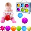 Baby & Toddler ROHSCE | Rohsce Baby Textured Multi Sensory Toys Massage Ball Gift Set Bpa Free For Toddlers 1-3 Soft Balls Montessori Infant Baby Toys 6 To 12 Months 6 Pack