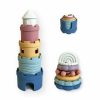 Baby & Toddler Hippypotamus | Hippypotamus Baby Stacking Toys - Teething Toys - Stacking Cups - Food-Grade Silicone Teethers - 6+ Months - Soft Bath Toy