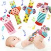 Baby & Toddler AZEN | Azen Baby Rattle Socks, Baby Toys 3-6 Months, Baby Wrist Rattles For Babies 0-6 Months, Newborn Infant Toys 0-6 Months, 3 Month Baby Toys, 6 Month Old Baby Must Have