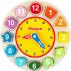 Baby & Toddler Coogam | Coogam Wooden Shape Color Sorting Clock Teaching Time Number Blocks Puzzle Stacking Sorter Jigsaw Montessori Early Learning Educational Toy Gift For Year Old Kids