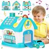 Baby & Toddler Aitbay | Aitbay Toys For 1+ Year Old Boys Girls: 8-In-1 Multi-Functional House Montessori Educational Learning Toys For Toddlers Age 1-3 - Baby Musical Toys For Infant 12 18 Months First Birthday Gifts