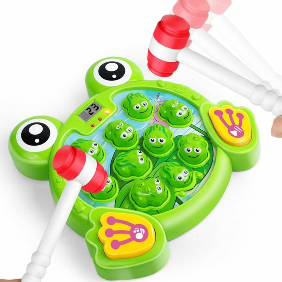 Baby & Toddler YEEBAY | Yeebay Whack A Frog Game With 2 Hammers, Toddler Early Developmental Learning Toy, Fun Birthday Gift For Kids Age 2+, Toys For 2 3 4 Year Old Boys Grils