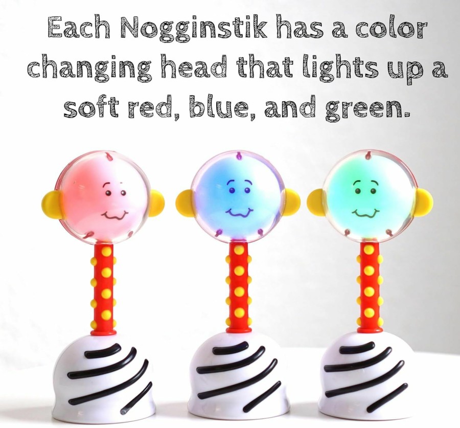 Baby & Toddler SmartNoggin | Smartnoggin Nogginstik Developmental Light-Up Rattle For Infants Up To 12 Months