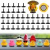 Baby & Toddler YIBEICO | Yibeico 40Pcs Duck Plug, Rubber Duck Mount, Flock Locker Rubber Duck Holder Dashboard For Jeep Dash & Fixed Display, Gift For Jeep Lover, (Rubber Duck Excluded) Double-Sided Stickers Included (40Pcs)