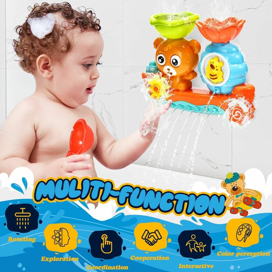 Baby & Toddler GOODLOGO | Bath Toys For Toddlers 1-3 Kids Bathtub Toy Bear Water Tub Toys For Shower Bath Time Toys To Boys Girls Baby Kids Infant Preschool Learning Gift