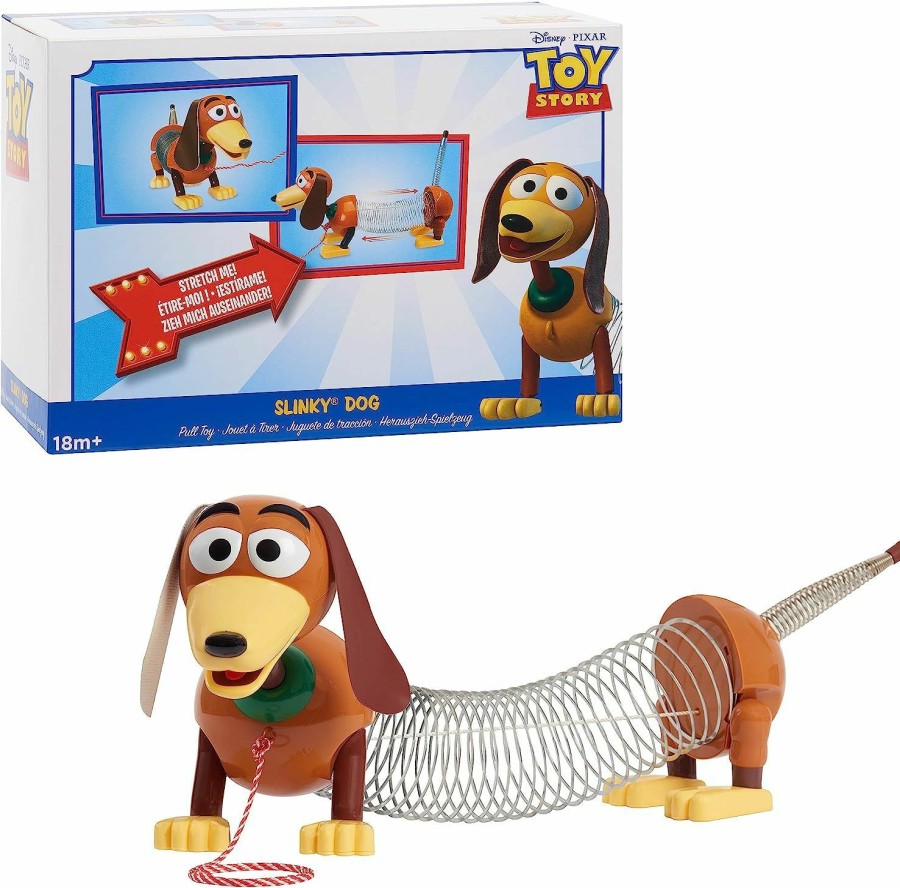 Baby & Toddler Just Play | Disney And Pixar Toy Story Slinky Dog Jr Pull Toy, Toys For 3 Year Old Girls And Boys, Officially Licensed Kids Toys For Ages 18 Month By Just Play