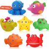 Baby & Toddler KODGEUSM | Mold Free Baby Bath Toys - 7 Pcs No Mold No Hole Ocean Animals Bathtub Toys For Toddlers 1-3/Infants 6-12-18 Months,Water Table Toys Shower Toys Pool Toys For 1 2 3 4 Year Old Boys Girls Kids