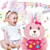 Baby & Toddler Hapyland | Baby Easter Gifts Baby Toys - Easter Bunny Stuffed Animal Infant Musical Toys 6-12 Months - Newborn Soft Plush Rabbit Toy Baby Easter Toys 0-6 Months - Easter Gifts For Girls Boys 0 3 6 9 12 18 Month