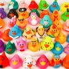 Baby & Toddler BOZILY | 150Pcs Jeeper Ducks With Tags For Ducking,50 Pack Rubber Ducks+50 Cards Tags+50 Straps,Assorted Rubber Ducks In Bulk Shower Swimming Bath Toy…