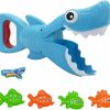 Baby & Toddler BALOBOO | 2023 Upgraded Shark Bath Toys Baby Pool Bathtub Toys Shark Grabber With Teeth Biting Action Include 4 Toy Fish Shark Swim Toys Bath Toys No Mold For Kids Boys Girls Toddlers Ages 3 4 5 6 7 8