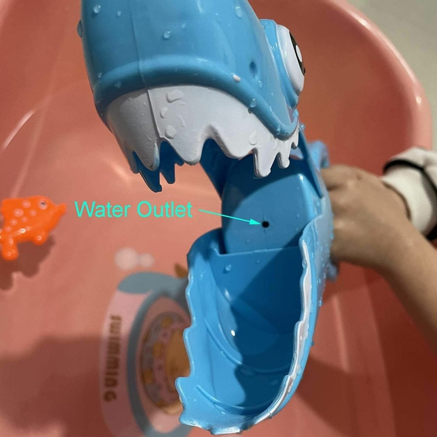 Baby & Toddler BALOBOO | 2023 Upgraded Shark Bath Toys Baby Pool Bathtub Toys Shark Grabber With Teeth Biting Action Include 4 Toy Fish Shark Swim Toys Bath Toys No Mold For Kids Boys Girls Toddlers Ages 3 4 5 6 7 8