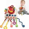 Baby & Toddler TOHIBEE | Baby Montessori Toys For 6-12 12-18 Months, Food Grade Silicone Pull String Toys For 1 Year Old, Travel Toys Sensory Toys For Toddlers, Gift For Boys & Girls 8 9 10 Months