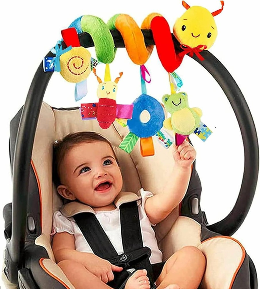 Baby & Toddler FPVERA | Fpvera Carseat Toys For Infants 0-6 Months Spiral Stroller Newborn Toys, Plush Hanging Baby Rattle Sensory Toys For Crib Mobile Bassinet For 0 3 6 9 12 Boys Girls Ideal Gifts