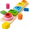 Baby & Toddler Symdiro | Symdiro Montessori Toys For 1 2 3 Year Old Boys Girls-Wooden Sorting & Stacking Toys For Baby Toddlers,Educational Shape Color Sorter Preschool Kids Gifts