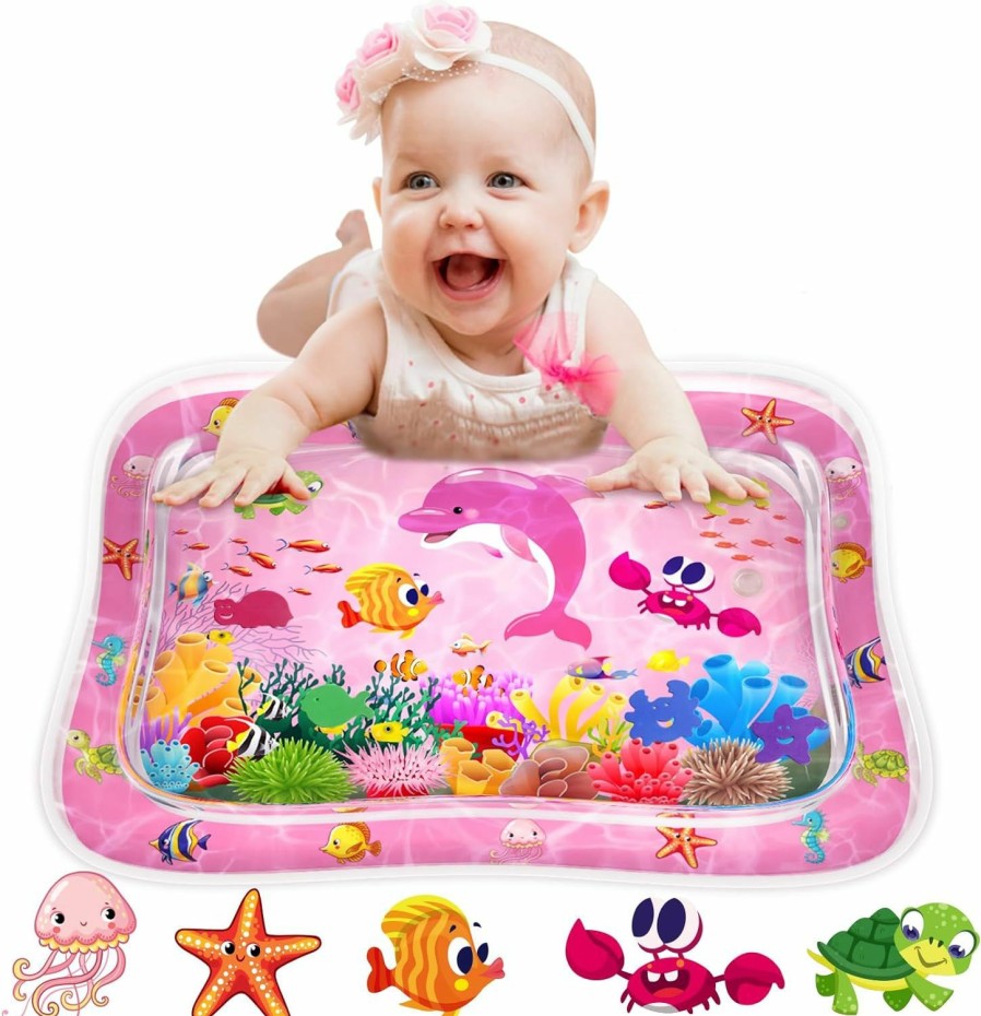 Baby & Toddler ZMLM | Zmlm Baby Tummy-Time Water Mat: Infant Baby Toy Gift Activity Play Mat Inflatable Sensory Playmat Babies Belly Time Pat Indoor Small Pad For 3 6 9 12 Month Newborn Boy Girl Toddler Fun Christmas Game