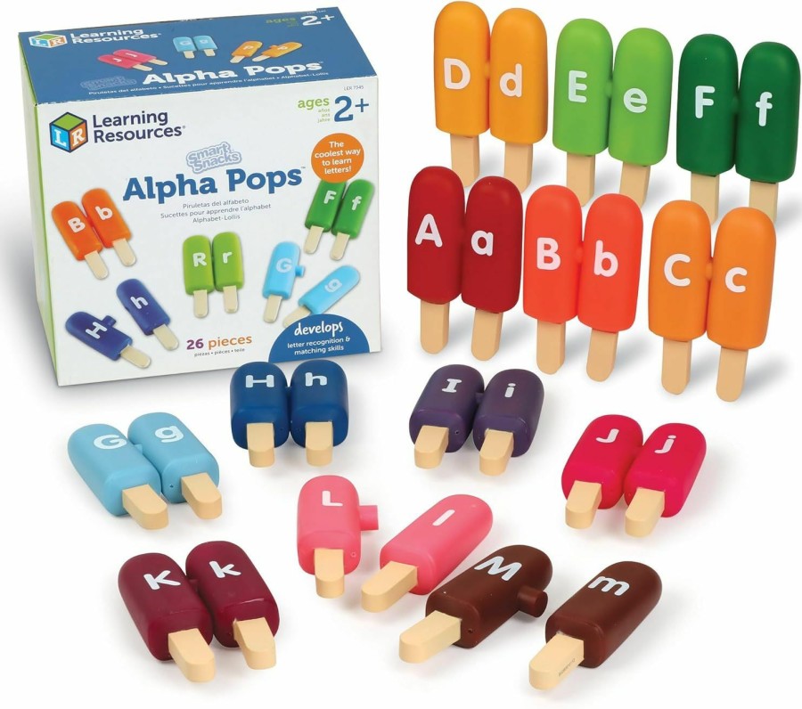 Baby & Toddler Learning Resources | Learning Resources Smart Snacks Alpha Pops, 26 Pieces, Age 2+, Toys For Toddlers, Toddler Alphabet, Learning Abc, Learning Toys, Stocking Stuffers For Kids