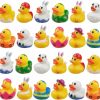 Baby & Toddler QINGQIU | Qingqiu 24 Pack Easter Rubber Ducks Jeep Bath Toys For Kids Boys Girls Toddlers Easter Basket Stuffers Gifts Party Favors