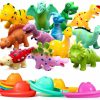 Baby & Toddler Hely Cancy | Hely Cancy No Hole Baby Dinosaur Bath Toys For Toddler, 12 Pcs Mold Free Kids Bathtub Pool Toys