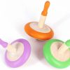 Baby & Toddler Shumee | Shumee Wooden Spinning Tops 3 Pcs - Wooden Spin Tops, Wooden Toys, Educational Toys, Kindergarten Toys, Standard Tops, Sensory Toys, Learning Toys, Fidget Spinner, Gyroscope|Easter Basket Stuffers