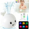 Baby & Toddler Gigilli | Gigilli Baby Bath Toys, Rechargeable Whale Baby Toys, Light Up Bath Toys Sprinkler, Pool Bathtub Toys For Toddlers Infants Kids 1-3, Spray Water Baby Easter Birthday Shower Gifts