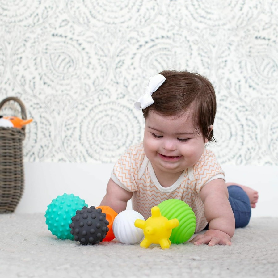 Baby & Toddler Infantino | Infantino Textured Multi Ball Set - Toy For Sensory Exploration And Engagement For Ages 6 Months And Up, 6 Piece Set