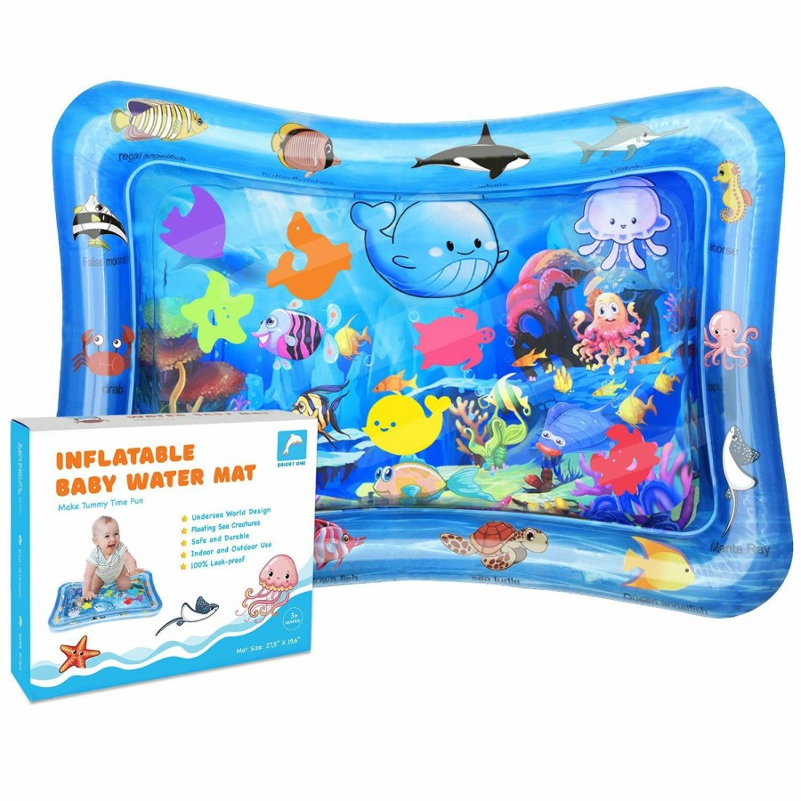 Baby & Toddler BRIGHT ONE | Tummy Time Water Play Mat - Activity Play Mat For Infants 3 6 9 Months - Sensory Baby Toy Gift For Girls And Boys