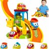 Baby & Toddler Marstone | Marstone Toddler Toys For 1 2 3 Year Old Boys And Girls Birthday Gifts, Elephant Slide With 4 Animal Cars Learning Baby Toys 12-18 Months, Educational Toys For 1+ Year Old, Toddler Car Tracks Ages 1-3