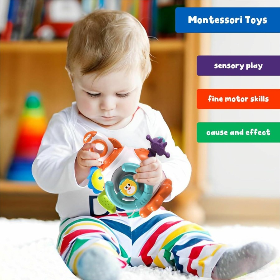 Baby & Toddler Ricarto | Ricarto Baby Montessori Sensory Toys - Gifts For Boys Girls 6 9 12 18 Months 1 2 3 One Year Old Birthday - Infant Newborn Toys - Toddler Busy Board Travel Educational Learning Activities Toys